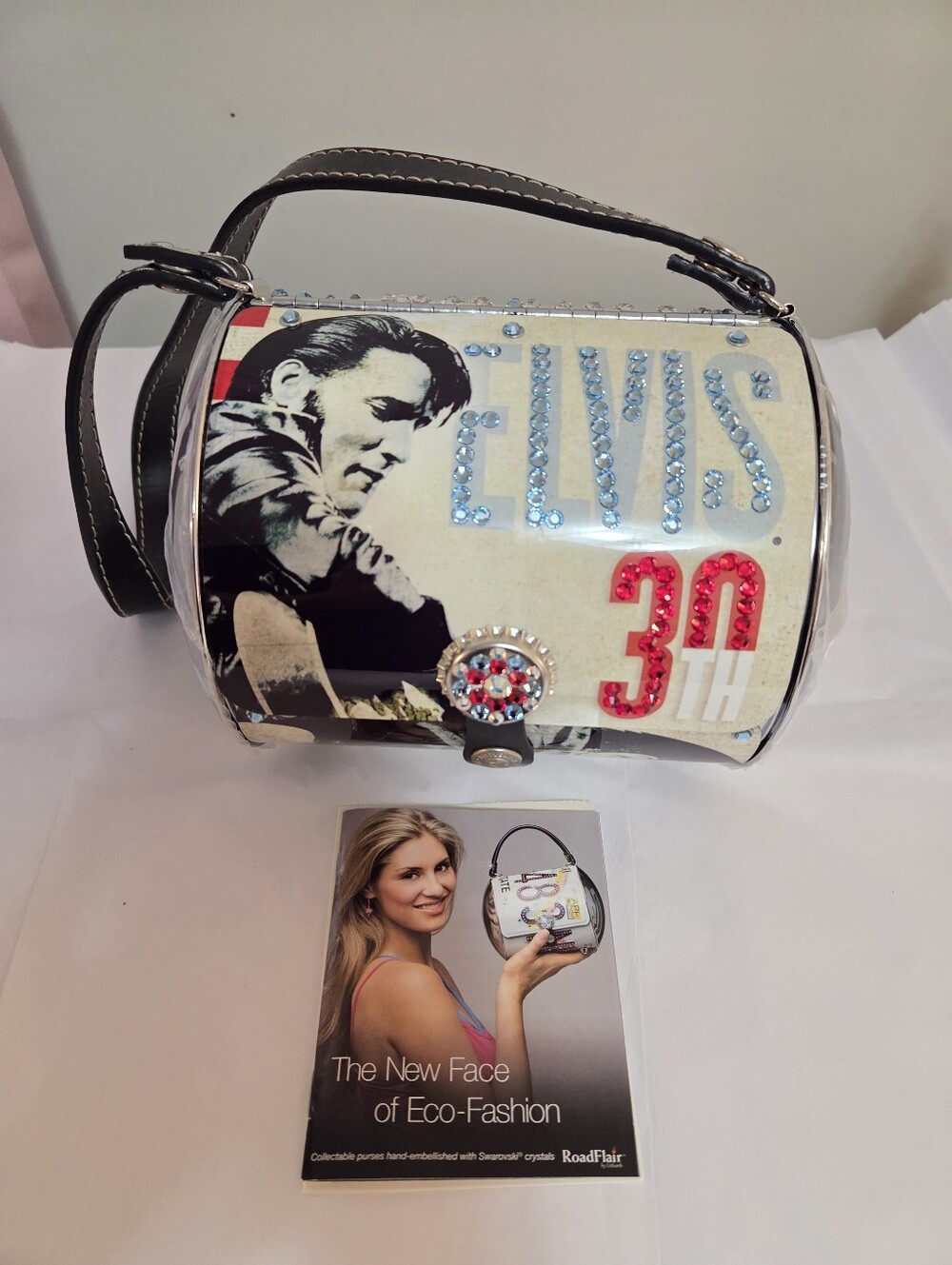 Little Earth Brand Elvis Barrel Bag With Swarovski Crystals